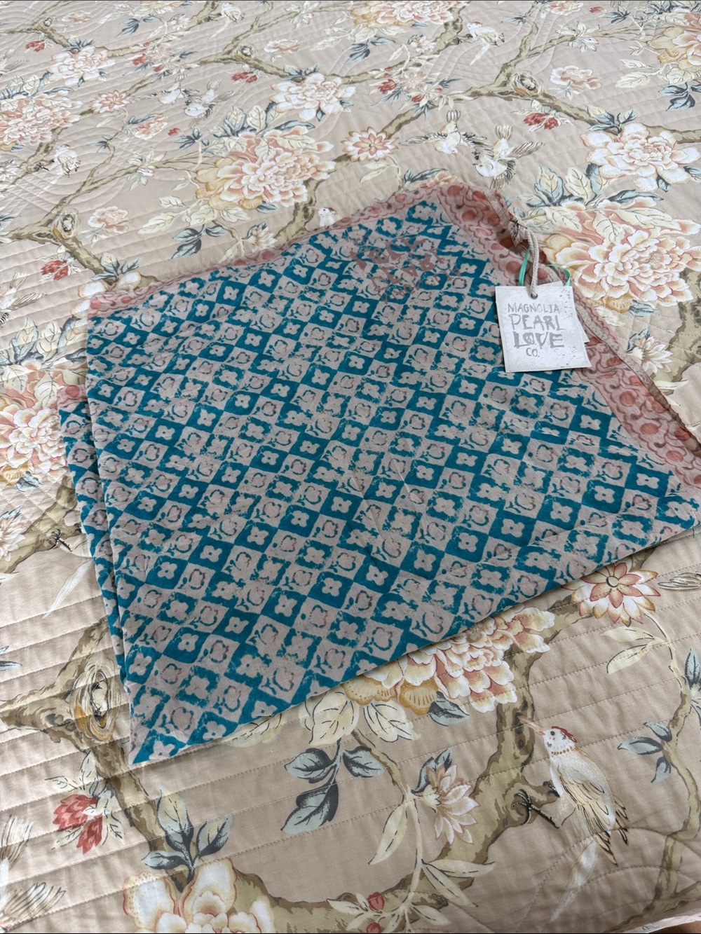 Magnolia Pearl Shangrilla Block Print Scarf